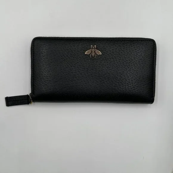 🔥GUCCI ANIMALIER LEATHER ZIP AROUND WALLET  🔥FULL INCLUSION🔥 - Picture 2 of 14